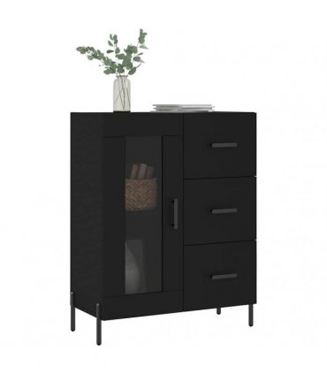 vidaXL Sideboard Black 69.5x34x90 cm Engineered Wood