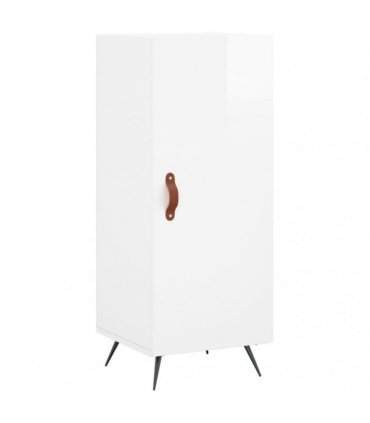 vidaXL Sideboard High Gloss White 34.5x34x90 cm Engineered Wood — V0672039941