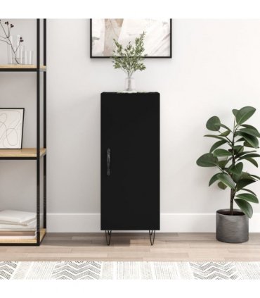 vidaXL Sideboard Black 34.5x34x90 cm Engineered Wood
