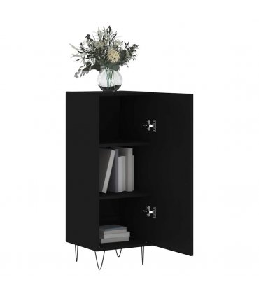 vidaXL Sideboard Black 34.5x34x90 cm Engineered Wood