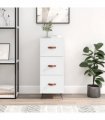 vidaXL Sideboard High Gloss White 34.5x34x90 cm Engineered Wood — V0672039976