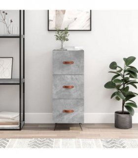 vidaXL Sideboard Concrete Grey 34.5x34x90 cm Engineered Wood — V0672039977