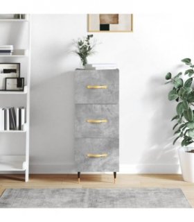 vidaXL Sideboard Concrete Grey 34.5x34x90 cm Engineered Wood — V0672039983