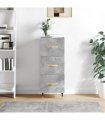 vidaXL Sideboard Concrete Grey 34.5x34x90 cm Engineered Wood — V0672039983