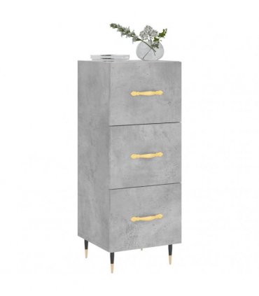 vidaXL Sideboard Concrete Grey 34.5x34x90 cm Engineered Wood — V0672039983