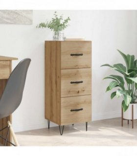 vidaXL Sideboard Artisan oak 34 x 34.5 x 90 cm Engineered wood — V0672039988
