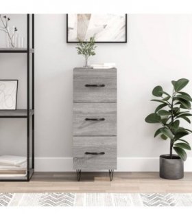 vidaXL Sideboard Grey Sonoma 34.5x34x90 cm Engineered Wood — V0672039989