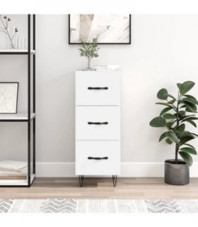 vidaXL Sideboard White 34.5x34x90 cm Engineered Wood — V0672039990