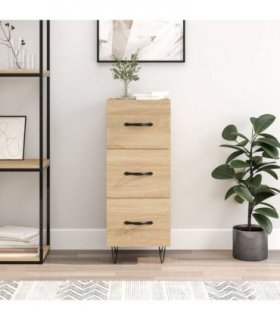 vidaXL Sideboard Sonoma Oak 34.5x34x90 cm Engineered Wood — V0672039991