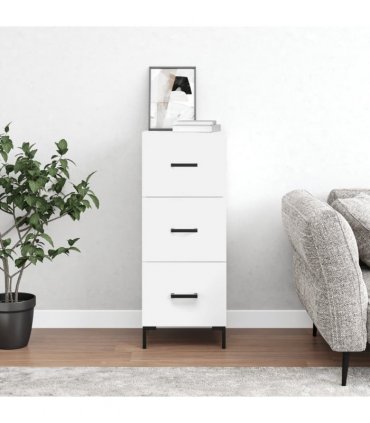 vidaXL Sideboard White 34.5x34x90 cm Engineered Wood — V0672040001
