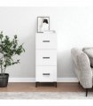 vidaXL Sideboard White 34.5x34x90 cm Engineered Wood — V0672040001
