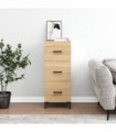 vidaXL Sideboard Sonoma Oak 34.5x34x90 cm Engineered Wood — V0672040003