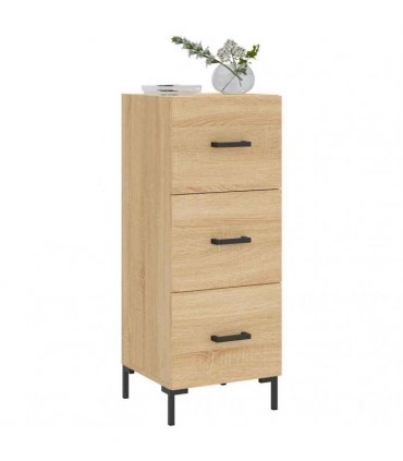 vidaXL Sideboard Sonoma Oak 34.5x34x90 cm Engineered Wood — V0672040003