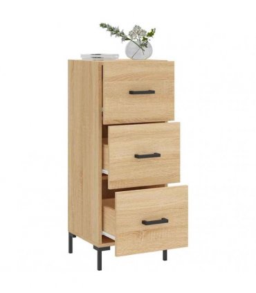 vidaXL Sideboard Sonoma Oak 34.5x34x90 cm Engineered Wood — V0672040003