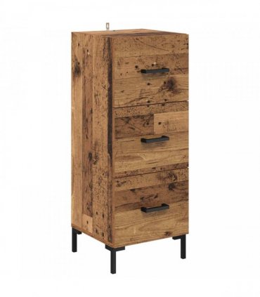 vidaXL Sideboard Old Wood 34.5 x 34 x 90 cm Engineered Wood — V0672040004