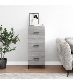 vidaXL Sideboard Grey Sonoma 34.5x34x90 cm Engineered Wood — V0672040005