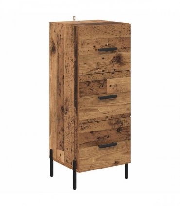 vidaXL Sideboard Old wood 34 x 34.5 x 90 cm Engineered wood — V0672040008