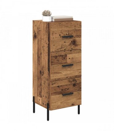 vidaXL Sideboard Old wood 34 x 34.5 x 90 cm Engineered wood — V0672040008