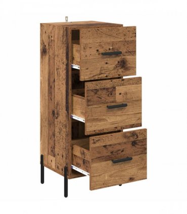 vidaXL Sideboard Old wood 34 x 34.5 x 90 cm Engineered wood — V0672040008