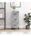 vidaXL Sideboard Concrete Grey 34.5x34x90 cm Engineered Wood — V0672040009