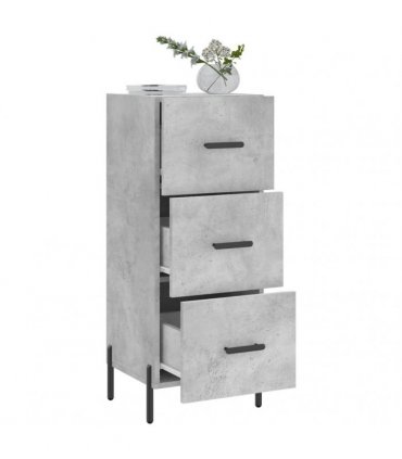 vidaXL Sideboard Concrete Grey 34.5x34x90 cm Engineered Wood — V0672040009