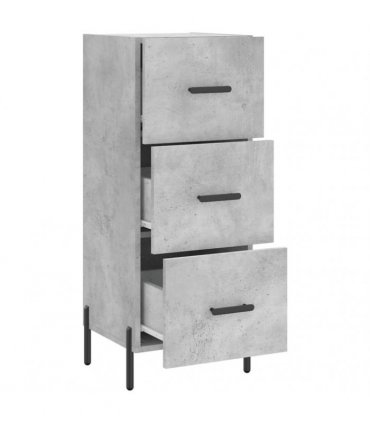 vidaXL Sideboard Concrete Grey 34.5x34x90 cm Engineered Wood — V0672040009