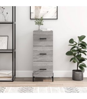 vidaXL Sideboard Grey Sonoma 34.5x34x90 cm Engineered Wood — V0672040010