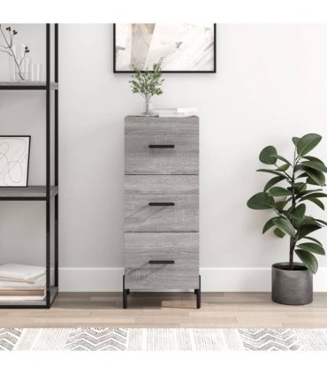 vidaXL Sideboard Grey Sonoma 34.5x34x90 cm Engineered Wood — V0672040010