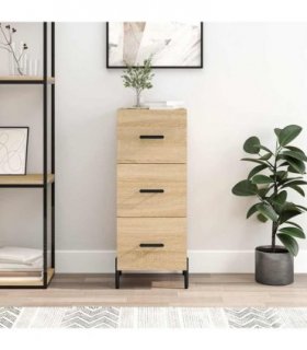 vidaXL Sideboard Sonoma Oak 34.5x34x90 cm Engineered Wood — V0672040013
