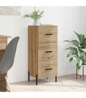 vidaXL Sideboard Artisan oak 34 x 34.5 x 90 cm Engineered wood — V0672040015