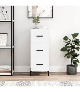 vidaXL Sideboard White 34.5x34x90 cm Engineered Wood — V0672040016