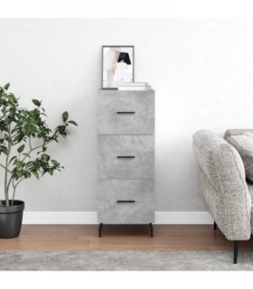 vidaXL Sideboard Concrete Grey 34.5x34x90 cm Engineered Wood — V0672040017
