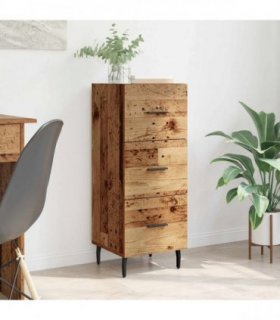 vidaXL Sideboard Old wood 34 x 34.5 x 90 cm Engineered wood — V0672040018