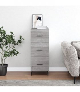 vidaXL Sideboard Grey Sonoma 34.5x34x90 cm Engineered Wood — V0672040019