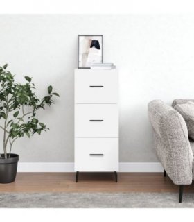 vidaXL Sideboard White 34.5x34x90 cm Engineered Wood — V0672040020