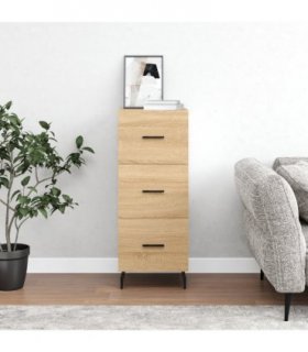vidaXL Sideboard Sonoma Oak 34.5x34x90 cm Engineered Wood — V0672040023