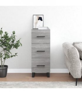 vidaXL Sideboard Grey Sonoma 34.5x34x90 cm Engineered Wood — V0672040026