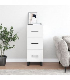 vidaXL Sideboard White 34.5x34x90 cm Engineered Wood — V0672040028