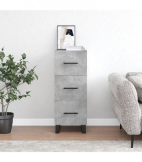 vidaXL Sideboard Concrete Grey 34.5x34x90 cm Engineered Wood — V0672040033