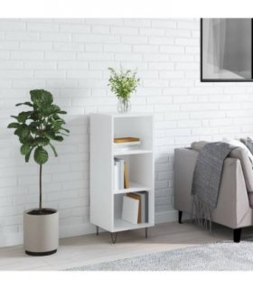 vidaXL Sideboard High Gloss White 34.5x32.5x90 cm Engineered Wood — V0672040088