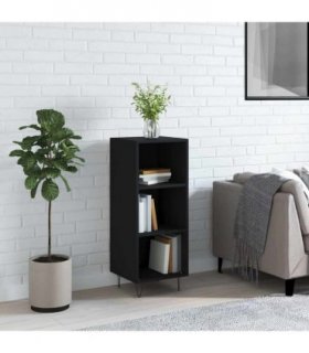 vidaXL Sideboard Black 34.5x32.5x90 cm Engineered Wood — V0672040090