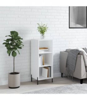 vidaXL Sideboard High Gloss White 34.5x32.5x90 cm Engineered Wood — V0672040099