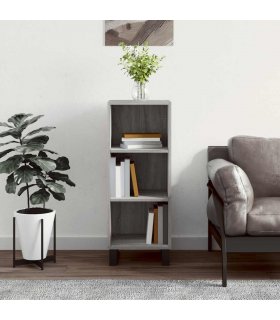 vidaXL Sideboard Grey Sonoma 34.5x32.5x90 cm Engineered Wood — V0672040116