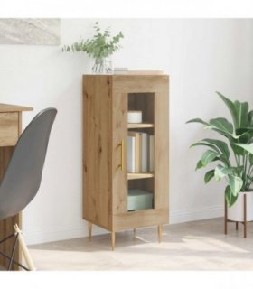 vidaXL Sideboard Artisan oak 34 x 34.5 x 90 cm Engineered wood — V0672040136