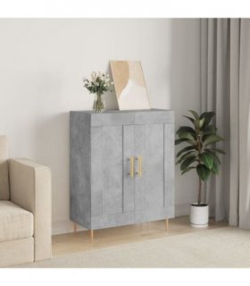 vidaXL Sideboard Concrete Grey 69.5x34x90 cm Engineered Wood — V0672040179