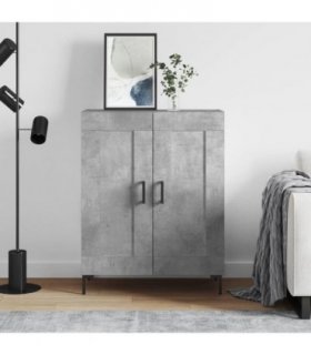 vidaXL Sideboard Concrete Grey 69.5x34x90 cm Engineered Wood — V0672040199