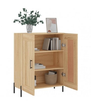 vidaXL Sideboard Sonoma Oak 69.5x34x90 cm Engineered Wood — V0672040208