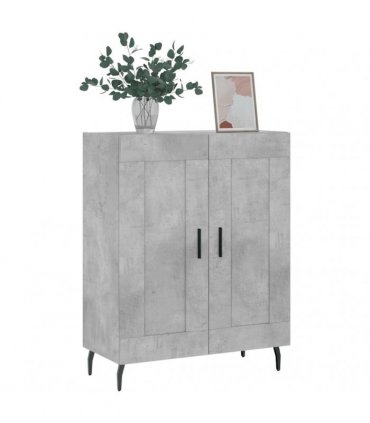 vidaXL Sideboard Concrete Grey 69.5x34x90 cm Engineered Wood — V0672040215