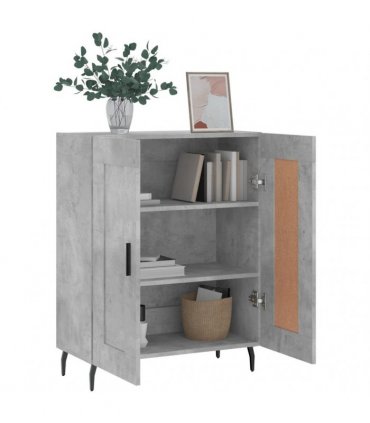 vidaXL Sideboard Concrete Grey 69.5x34x90 cm Engineered Wood — V0672040215