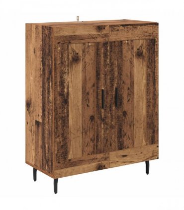 vidaXL Sideboard Old Wood 69.5 x 34 x 90 cm Engineered Wood and Iron — V0672040216